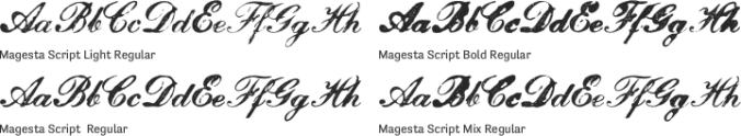 Magesta Script Font Preview
