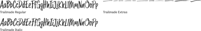 Trailmade Font Preview