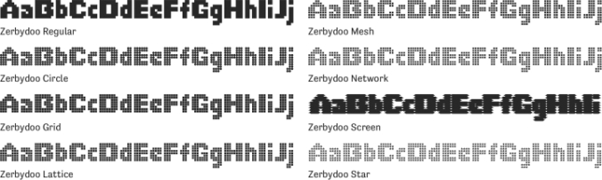 Zerbydoo Font Preview