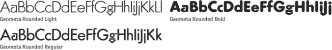 Geometa Rounded Font Preview