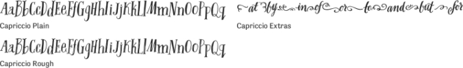 Capriccio Font Preview