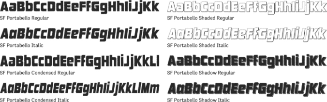 SF Portabello Font Preview