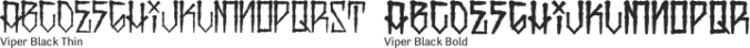 Viper Black font download
