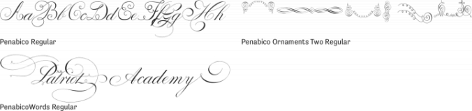 Penabico Font Preview