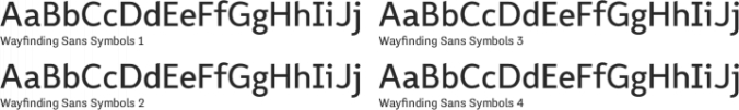 Wayfinding Sans Symbols Font Preview
