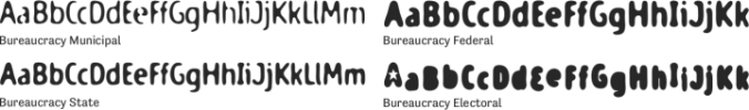 Bureaucracy Font Preview