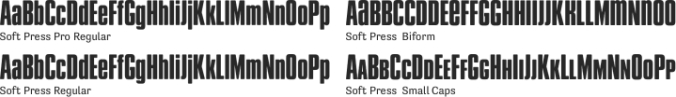 Soft Press Font Preview