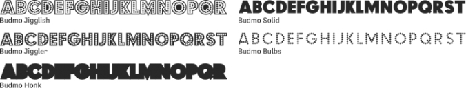 Budmo Font Preview