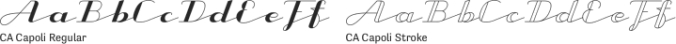 CA Capoli Font Preview