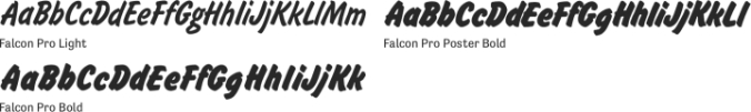 Falcon Pro Font Preview