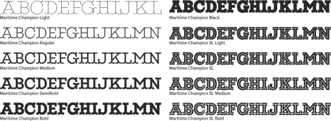 Maritime Champion Font Preview