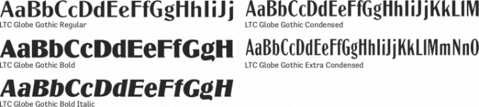 LTC Globe Gothic font download