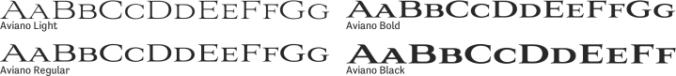 Aviano Font Preview