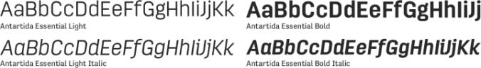 Antartida Essential Font Preview