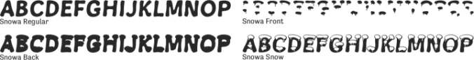 Snowa Font Preview