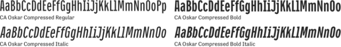 CA Oskar Compressed font download