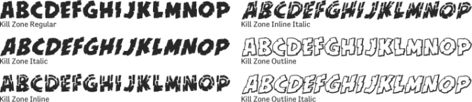 Kill Zone Font Preview