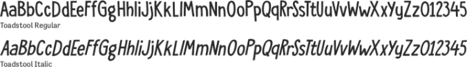 Toadstool Font Preview