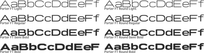Porter FT Font Preview