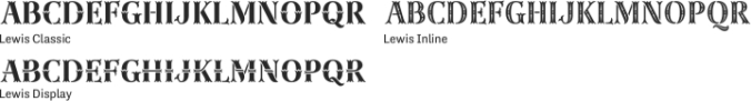 Lewis Font Preview