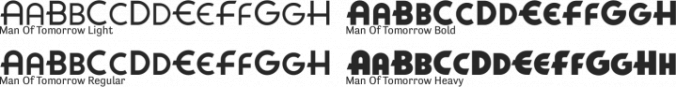 Man Of Tomorrow Font Preview