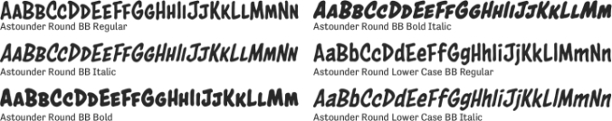 Astounder Round BB Font Preview