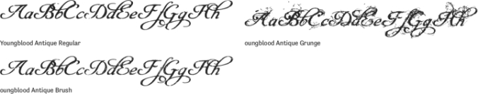 Youngblood Antique font download