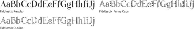 Fiddlestix Font Preview