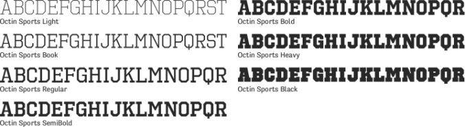 Octin Sports Font Preview