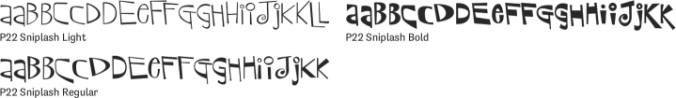 P22 Sniplash Font Preview