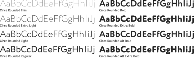 Circe Rounded Font Preview