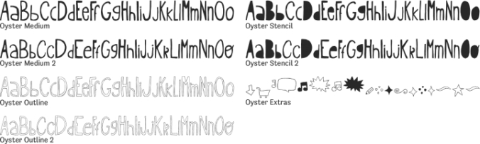 Oyster Font Preview
