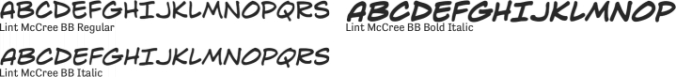 Lint McCree Font Preview