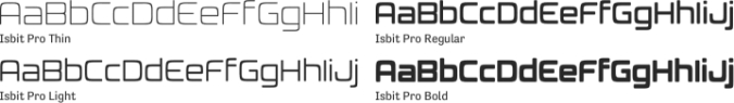 Isbit Pro Font Preview