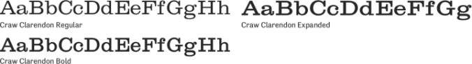 Craw Clarendon Font Preview