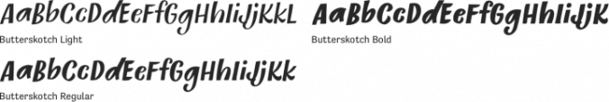 Butterskotch Font Preview