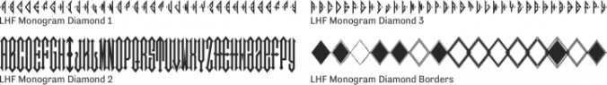 LHF Monogram Diamond Font Preview