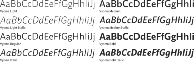 Vyoma Font Preview