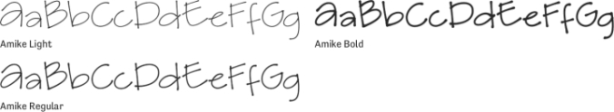 Amike Font Preview