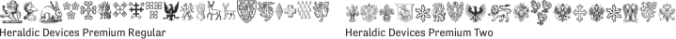 Heraldic Devices Premium Font Preview