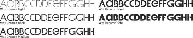 Wet Dreamz Font Preview
