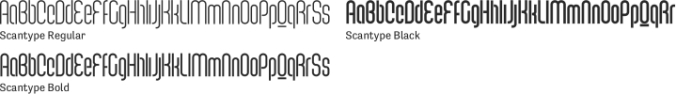 Scantype Font Preview