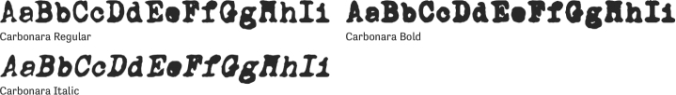 Carbonara font download