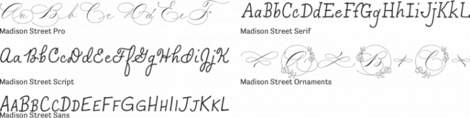 Madison Street Font Preview