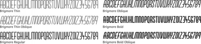 Brigmore Font Preview