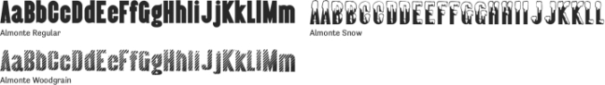 Almonte Font Preview