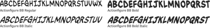 Actionfigure BB Font Preview