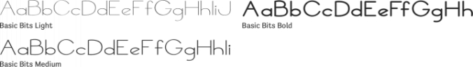 Basic Bits Font Preview