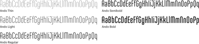 Ando Font Preview
