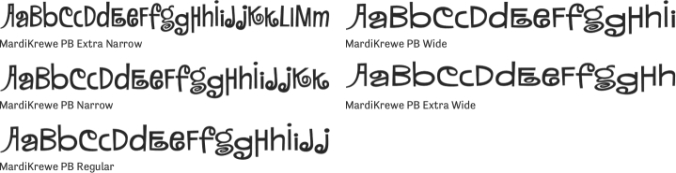 MardiKrewe PB Font Preview